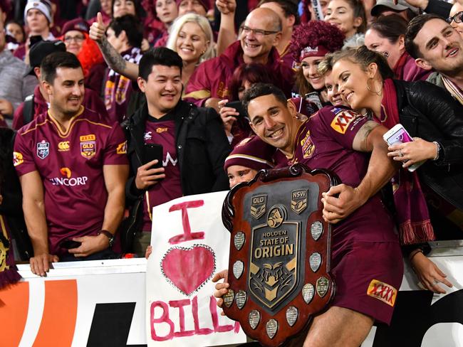 Billy Slater’s inclusion for Game 2 of the 2017 series swung betting. Picture: AAP Image/Darren England