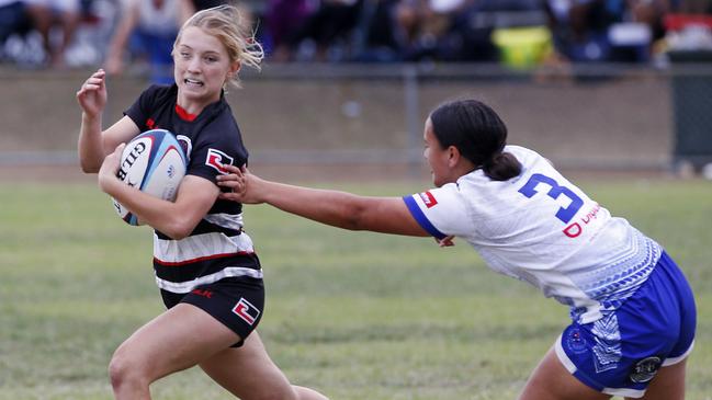 NSW Maori v NSW Samoa action at the 2024 Pasifika Youth Rugby Cup.