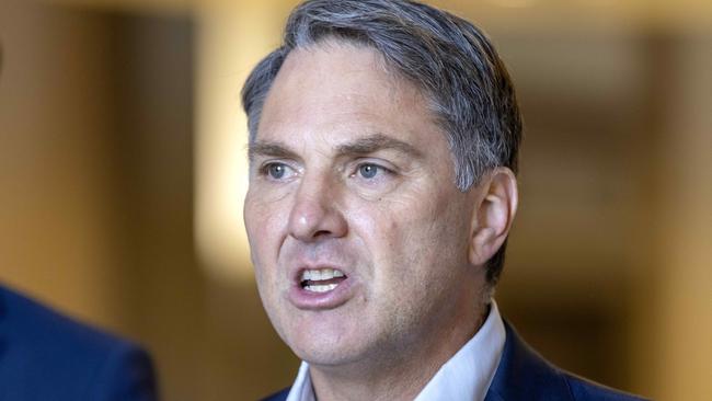 Deputy Labor leader Richard Marles has chided Peter Dutton about his leadership ambitions. Picture: NCA NewsWire / David Geraghty