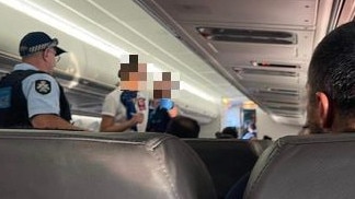 Australian Federal Police and NT Police arrested four passengers over an alleged brawl on a flight from Cairns to Darwin, via Groote Eylandt, on Thursday, April 20.