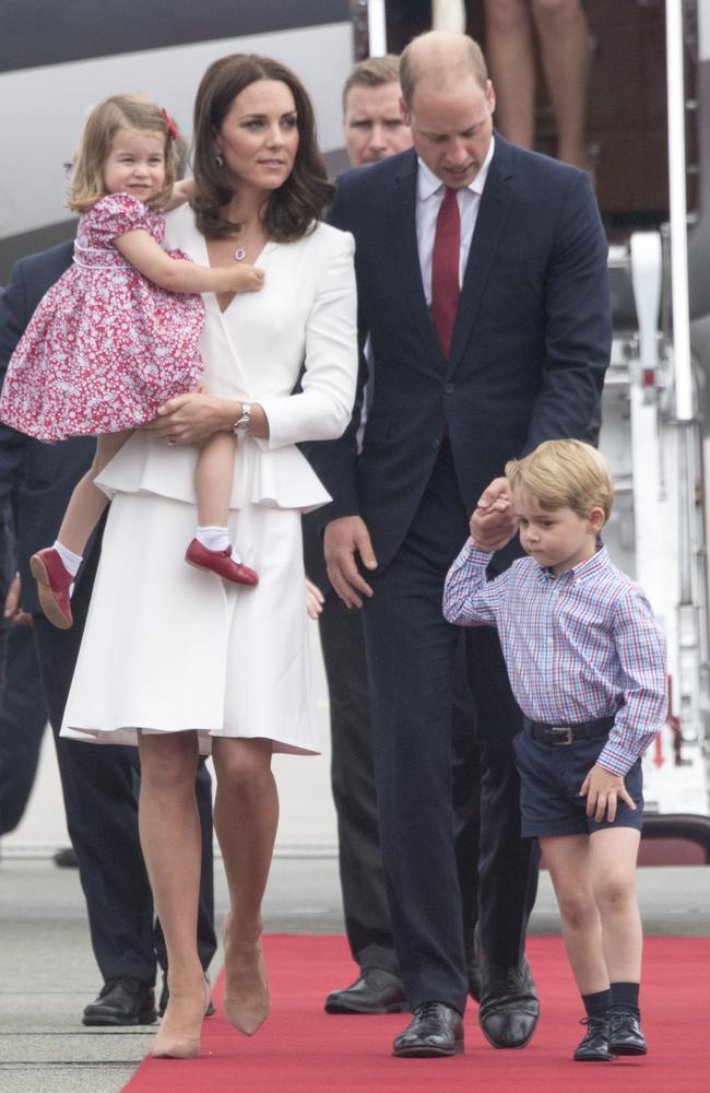 White and red and navy (oh my) in Poland last week. Picture: Getty Images