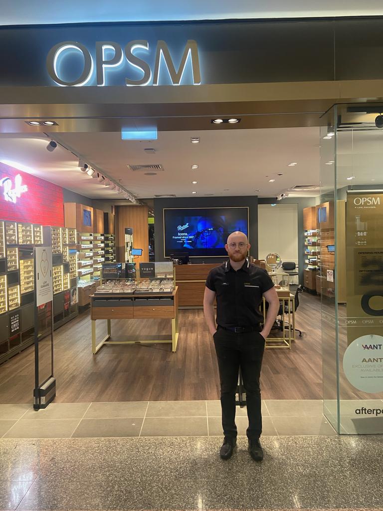 Dylan Holliday is the acting store manager at OPSM.