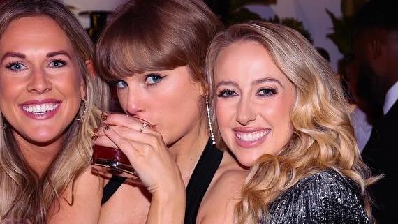 Taylor Swift is seen partying with her friends, including Brittany Mahones, after wrapping her Eras Tour. Source - https://www.instagram.com/p/DDvDVzAR17m/?img_index=1