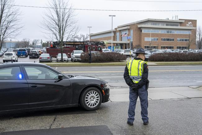 A health care clinic where students were reunited with their parents after a school shooting in Madison, Wisconsin