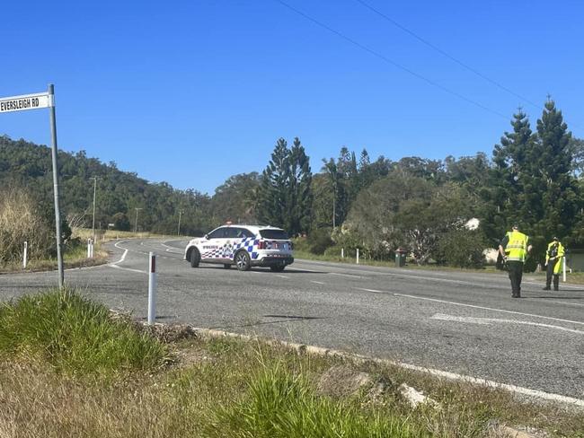 A two vehicle crash at Alligator Creek closed both lanes of the Bruce Highway at 7am on August 18, 2023. Photo: Heidi Petith.