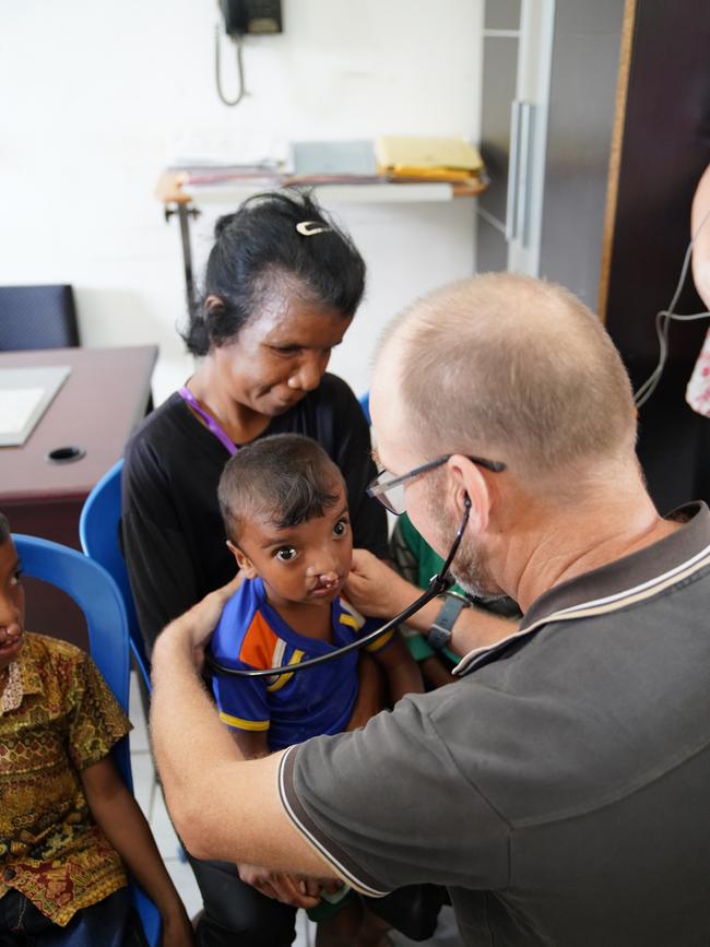 Another young patient getting assessed. Picture Zameer Gill