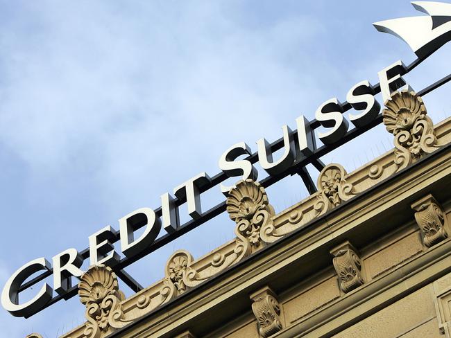 (FILES) This file photo taken on February 12, 2008 shows  Logo of the Credit Suisse bank in Zurich. A US financial industry watchdog fined Credit Suisse $16.5 million for lax oversight to prevent money laundering, the agency announced December 5, 2016. The big Swiss bank was faulted for a number of omissions and failures in its system for identifying transactions that may be linked to illegal activity, the Financial Industry Regulatory Authority said.  FINRA found that for two years,  from January 2011 through 2013, Credit Suisse employees were not reporting suspicious activity and trades as they were required to do.  / AFP PHOTO / Nicholas RATZENBOECK