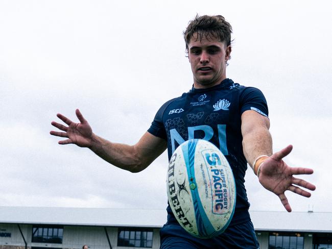 Teddy Wilson in training at the Waratahs. Pictrues: Waratahs Media.