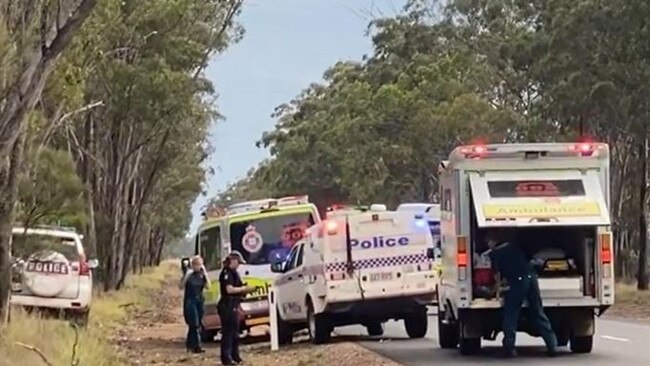 The remote area remains the scene of a huge police operation. Picture: Harry Clarke/Country Caller