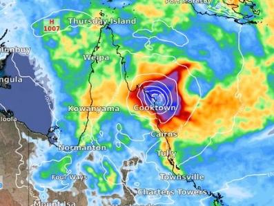 North Queensland is bracing for a drenching as a monsoon trough slams into the region bringing heavy rain and raising the risk of a tropical cyclone. Picture: Weatherzone via NCA NewsWire