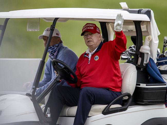 Donald Trump is well known for his interest in golf. Picture:. Tasos Katopodis/Getty Images/AFP