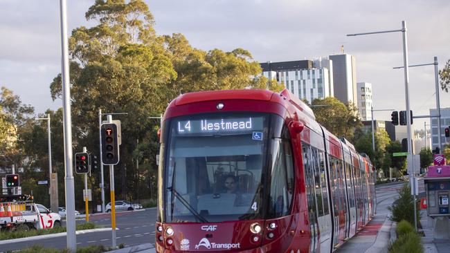 Light rail services across Sydney have been scuttled due to a “communication issue”. Picture: NewsWire / Jeremy Piper