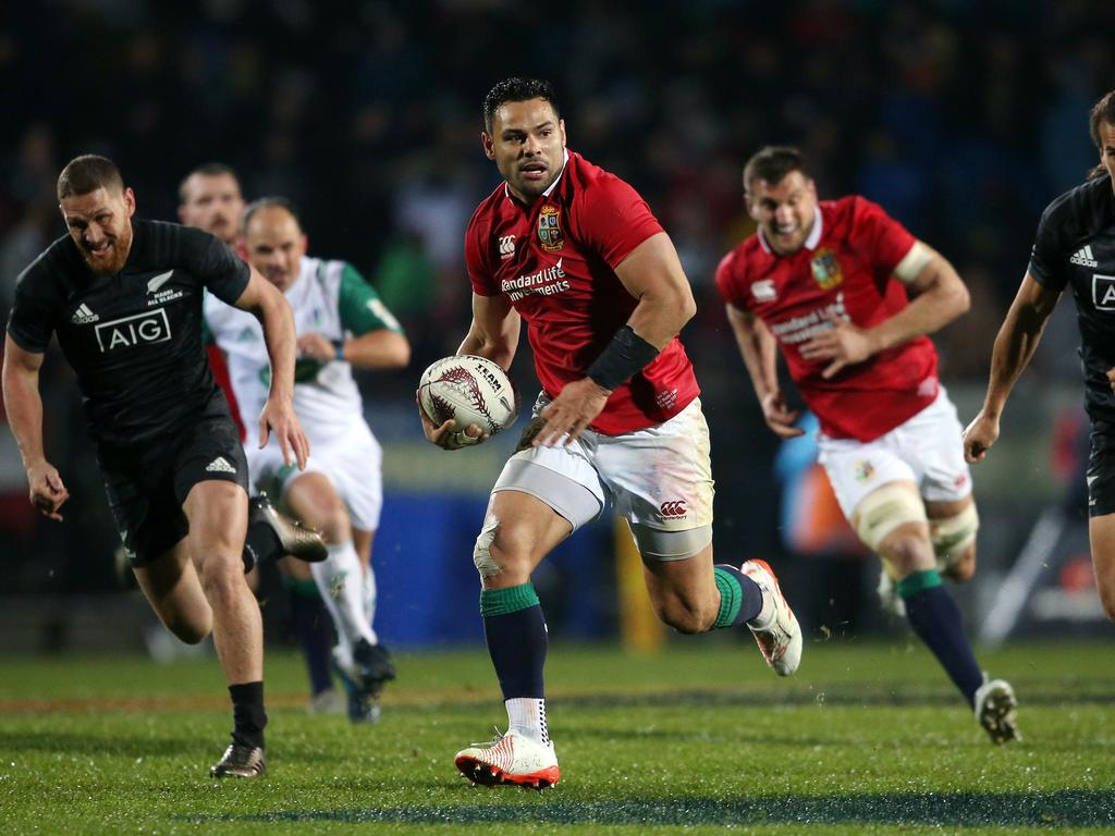 Ben Te'o in action for the British and Irish Lions. Picture: AFP