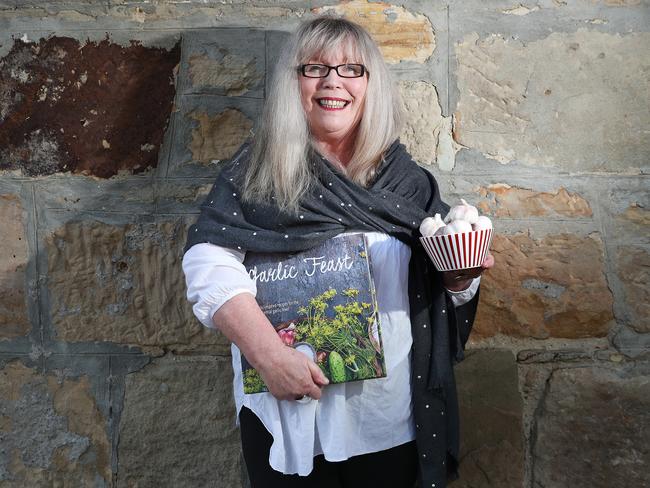 Janice Sutton with her book Garlic Feast in 2019 before heading to Paris, where her book was exhibited to an international audience. Picture: Nikki Davis-Jones