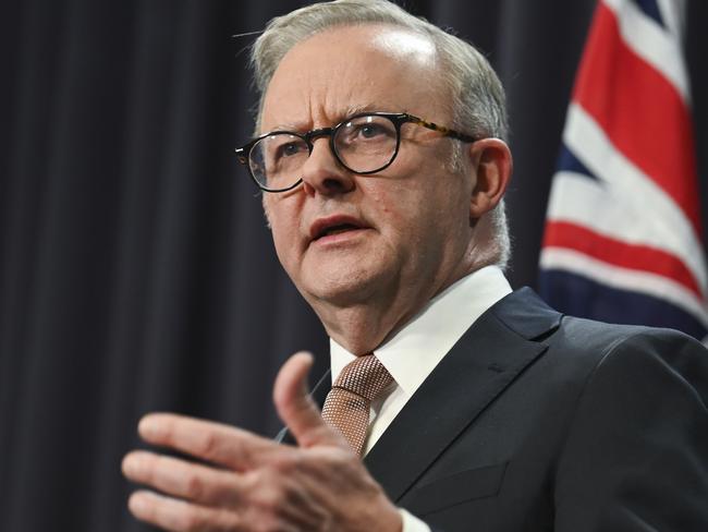 CANBERRA, Australia, NewsWire Photos. June 17, 2024:Prime Minister Anthony Albanese holds a press conference at Parliament House in Canberra. Picture: NCA NewsWire / Martin Ollman