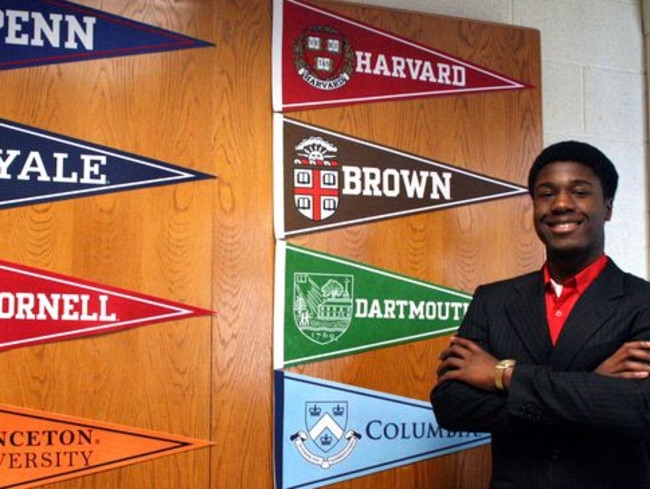 Bright future: Kwasi Enin had his pick of eight Ivy League colleagues.