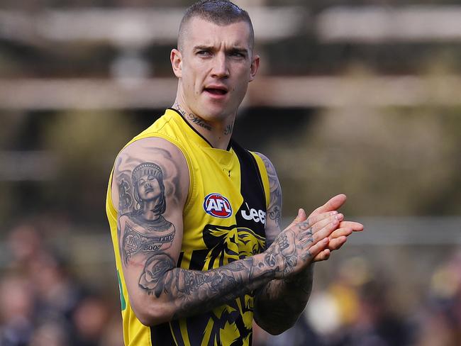 Richmond training at Punt Road oval .  Richmond's Dustin Martin . Pic: Michael Klein