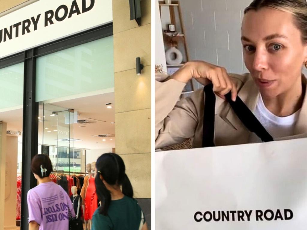 Save at Country Road. Picture: Britta Campion/The Australian, TikTok/@mikkinucifora_.