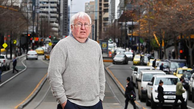 Bill Kelty in the Melbourne CBD. Picture: Aaron Francis