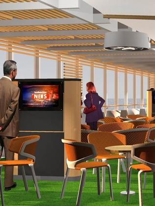 Artist's impressions of the Spirit of Tasmania refurbishment - Family Lounge.