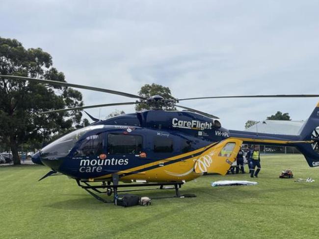 Three teenagers have been transported to hospital with burns after a science experiment went wrong in NSW's Central Coast. Picture: Supplied