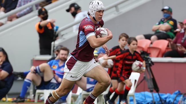 Kye Oates in action for University in the Queensland Premier Rugby grand final. Picture: Liam Kidston