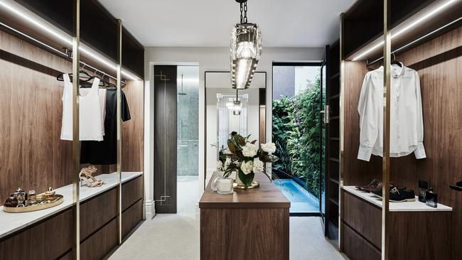 The main bedroom’s dressing room.