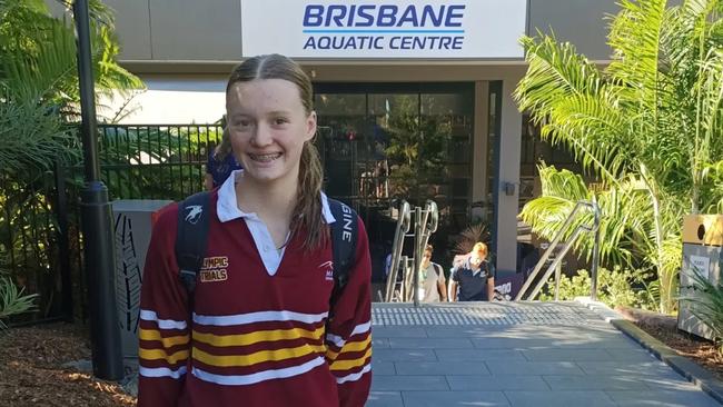 Crean at the Australian Swimming Trials in Brisbane. Picture: Supplied