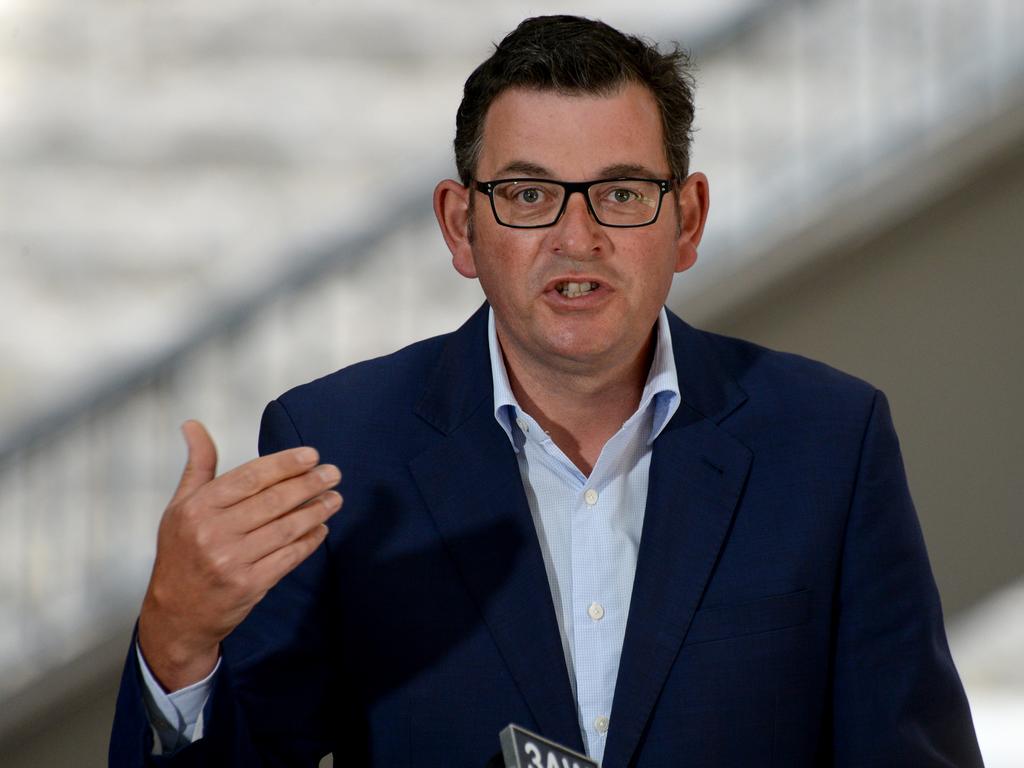 Premier Daniel Andrews said Victoria’s lockdown will end at midnight. Picture: NCA NewsWire / Andrew Henshaw