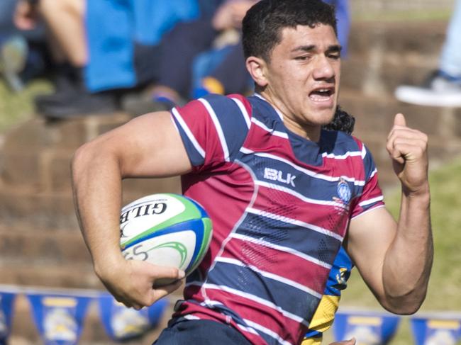 JoJo Fifita, The Southport School. TGS vs The Southport School, GPS rugby union. Saturday, 10th Aug, 2019.