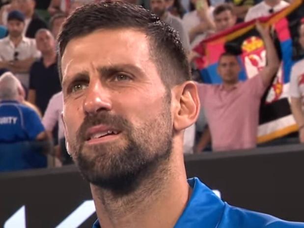 Novak Djokovic won't be on dad duties on Wednesday morning. Photo: YouTube, Australian Open.