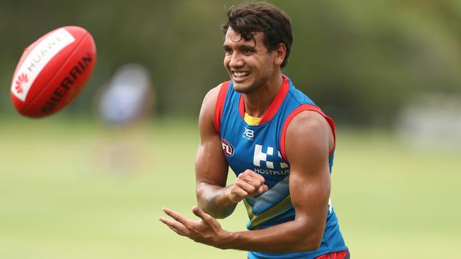 Callum Ah Chee at Gold Coast training. Picture: Chris Hyde/Getty