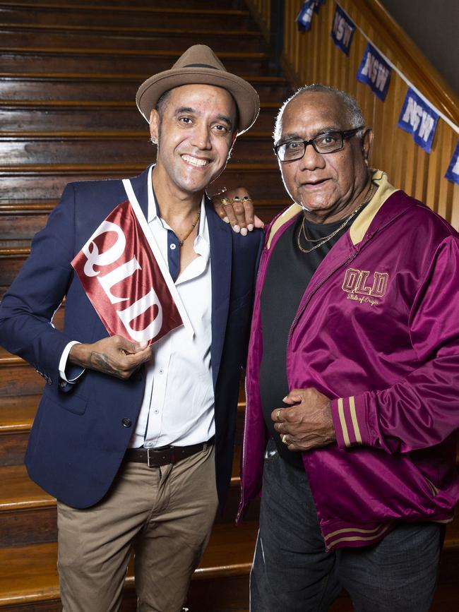 State of Origin: The Musical! Premiere, Princess Theatre Woolloongabba. Troy and John Brady. 30.11.2019 - Picture: Renae Droop/RDW Photography