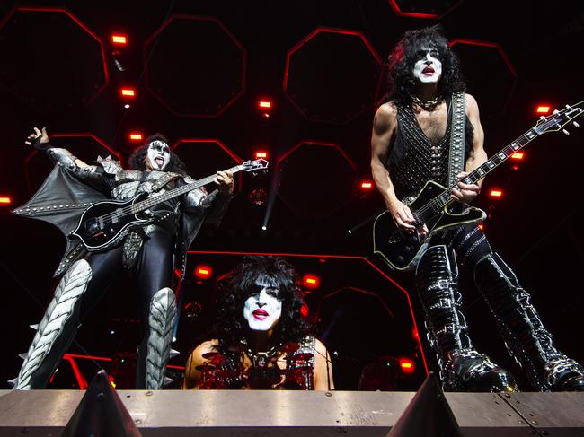 KISS play the first of two nights at Sydney’s Qudos Bank Arena. Picture: Monique Harmer