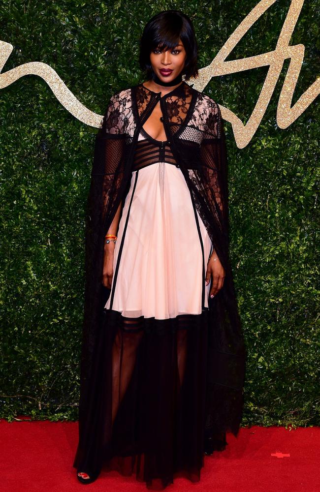 Naomi Campbell attend the British Fashion Awards 2015 at London Coliseum on November 23, 2015 in London, England. Picture: AP