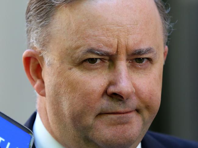 At a doorstop at Parliament House in Canberra today an outraged Anthony Albanese condemns the Greens for appropriating an image of the late Gough Whitlam for their own political use.