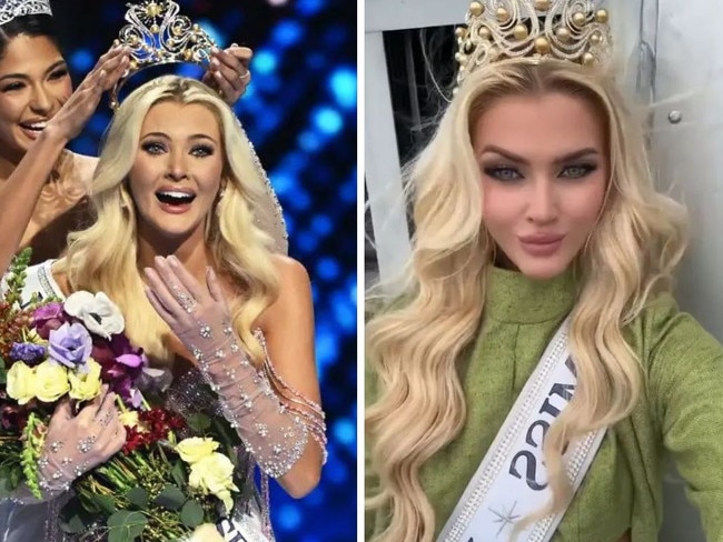 Newly crowned Miss Universe faces heat after appearing to lip-sync racial slur. Picture: Instagram/victoriaakjaer