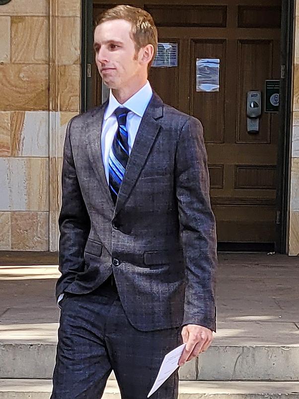 Robert Craig Huxtable outside court after an earlier hearing.