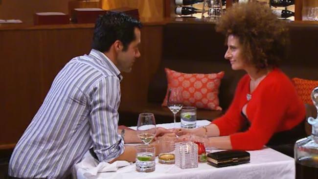 Flashback: Chris connects with Caterina on <i>First Dates</i>. <i>Picture: Supplied</i>