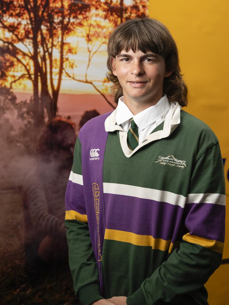 Beau Robinson of Centenary Heights SHS at the Queensland Aboriginal and Torres Strait Islander Foundation (QATSIF) graduation at UniSQ. Picture: Kevin Farmer