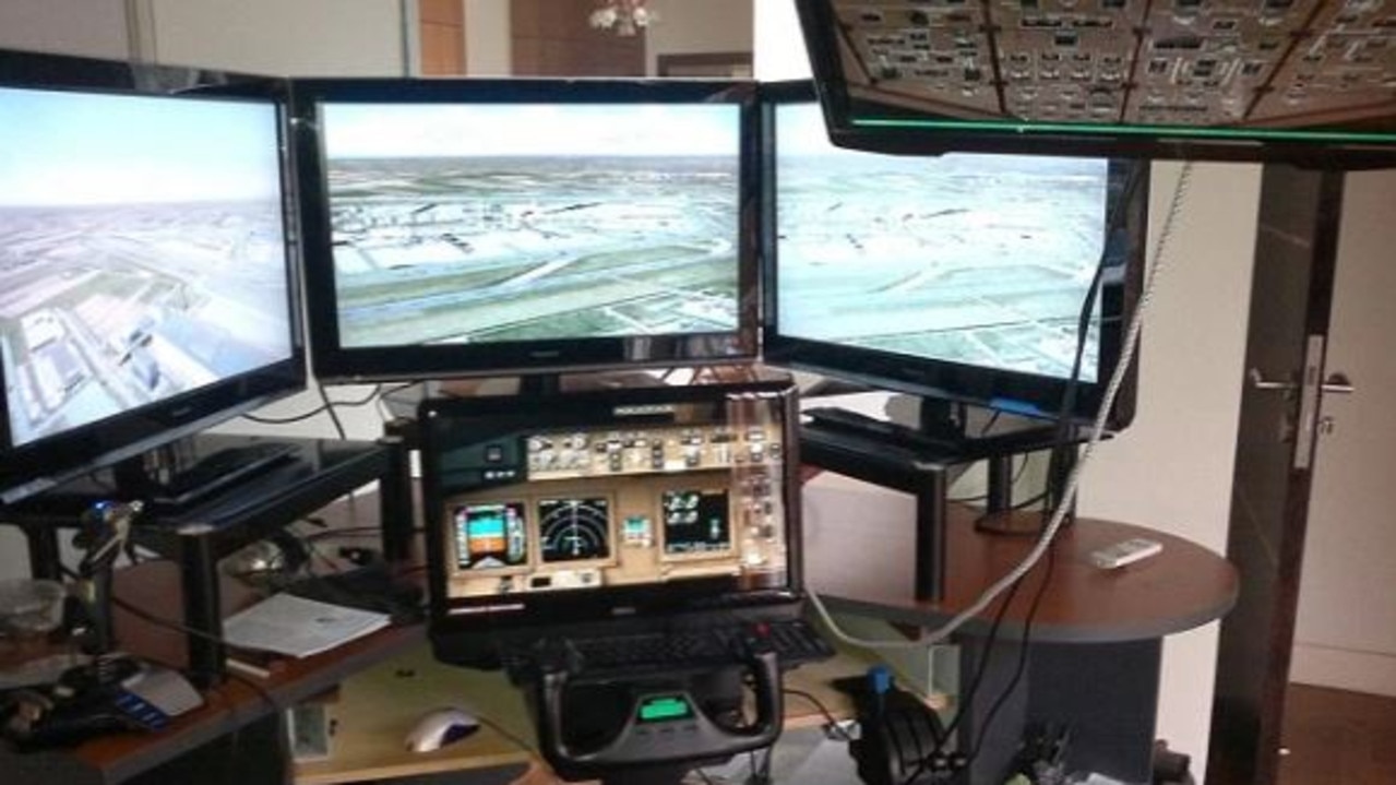 Captain Zaharie Ahmad Shah’s flight simulator.