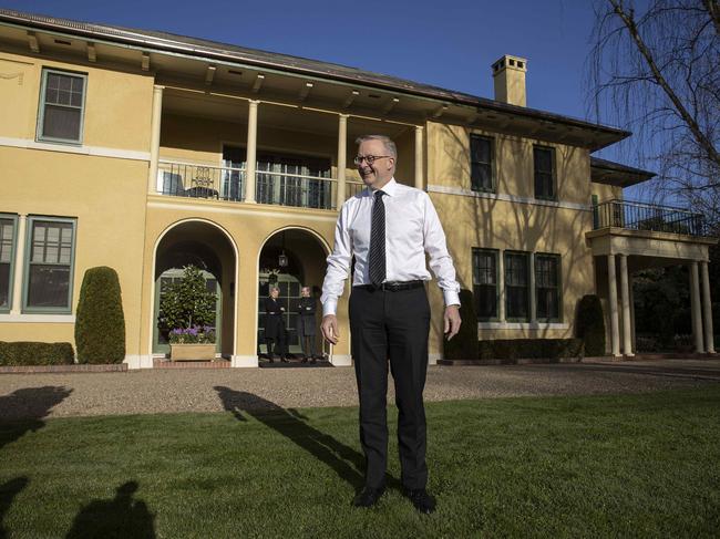 Mr Albanese lives rent-free at the Prime Minister’s official residence, The Lodge in Canberra. Picture: NCA NewsWire/Gary Ramage