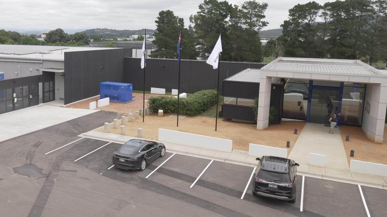 Macquarie Data Centres opened a new "data bunker" facility in Canberra today February 25, 2021. The $17m facility is certified to store and manage highly classified Government data, including for Department of Defence, Picture: Supplied