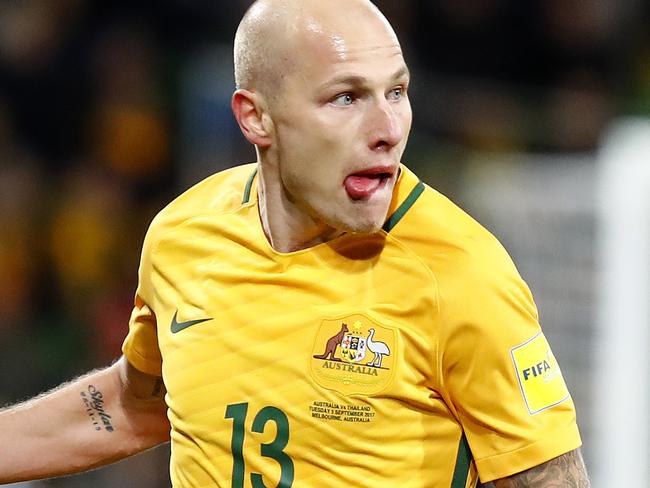 2018 FIFA World Cup Qualifier. Australia vs Thailand at Melbourne Rectangular Stadium . AustraliaÕs Aaron Mooy 2nd half  . Pic: Michael Klein