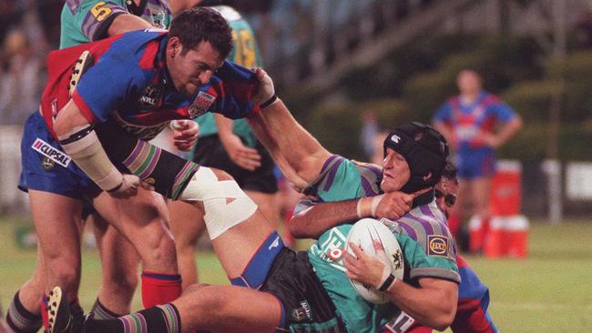 Gold Coast Chargers vs Adelaide Rams match at Carrara 27 Jun. 1998.