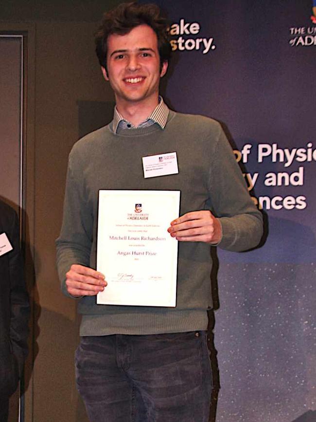 Mitchell Richardson, 2019 perfect score achiever, says it's 'very likely' he'll move from Adelaide. Picture: Supplied