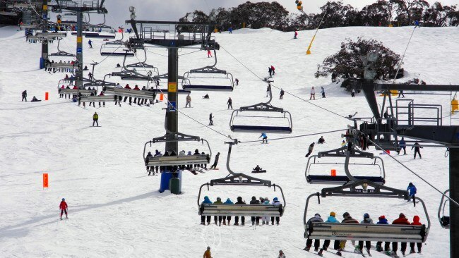 Jonas Stoebe, 55, was leading a school snow tour in Perisher when he crashed.
