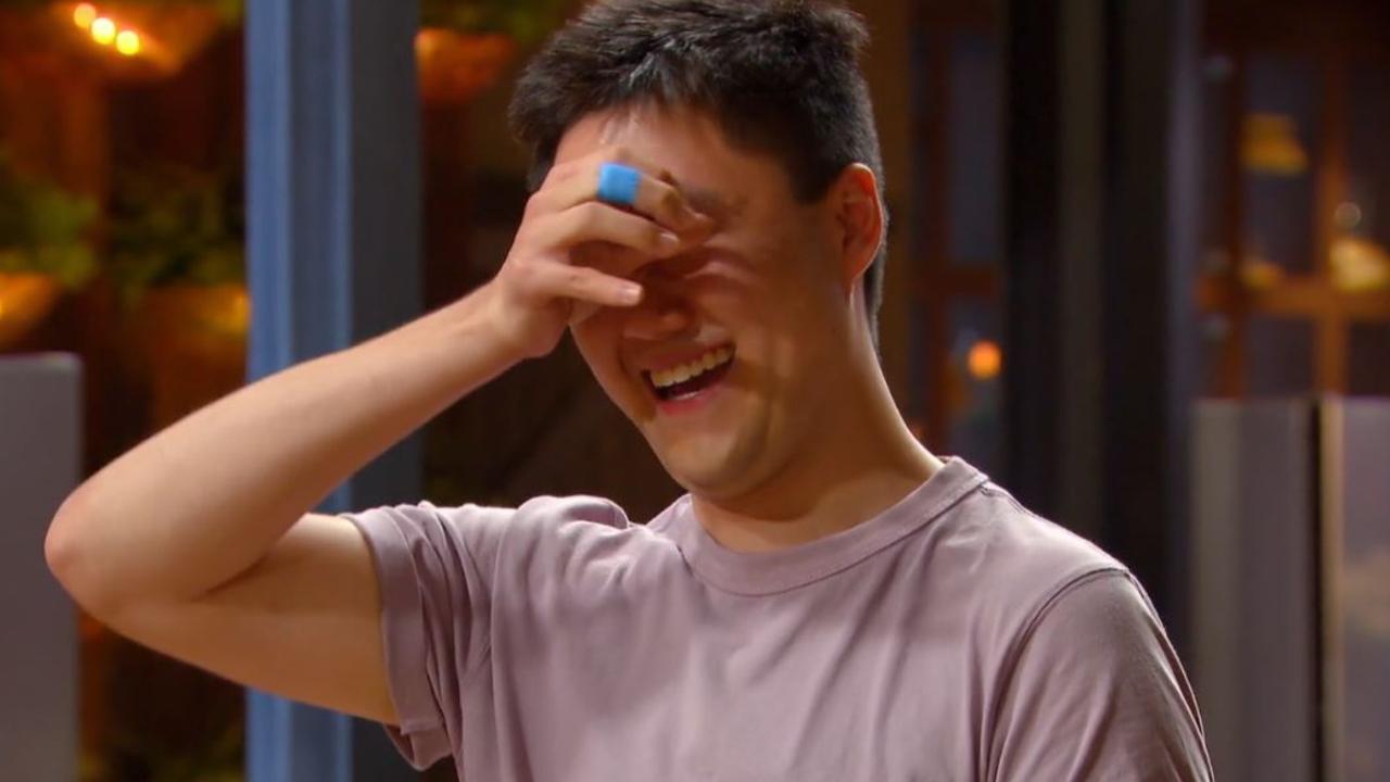 The contestant was in tears by the end of the critique. Picture: Channel 10