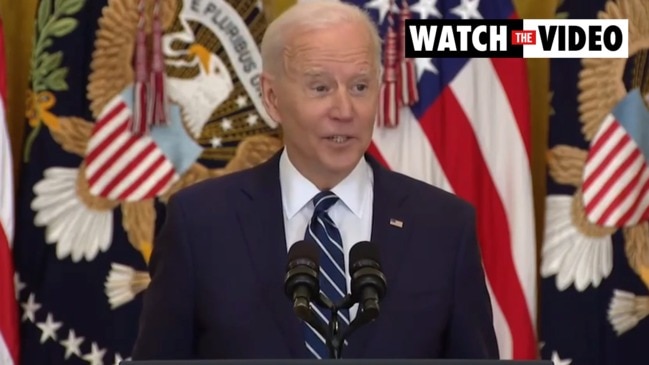 Biden forgets what he’s talking about and mumbles incoherently at camera