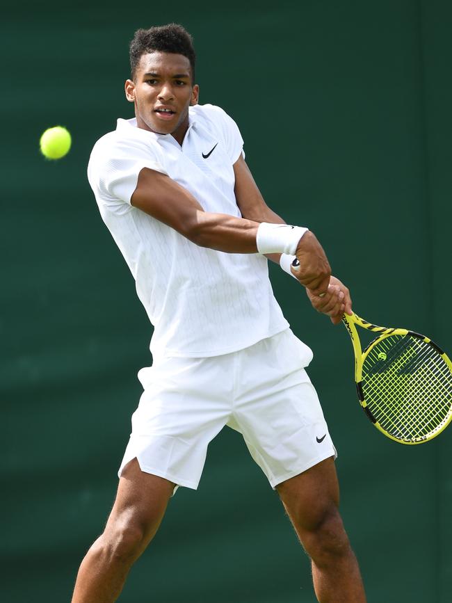 Bright future … Canada’s Felix Auger-Aliassime. Picture: AFP